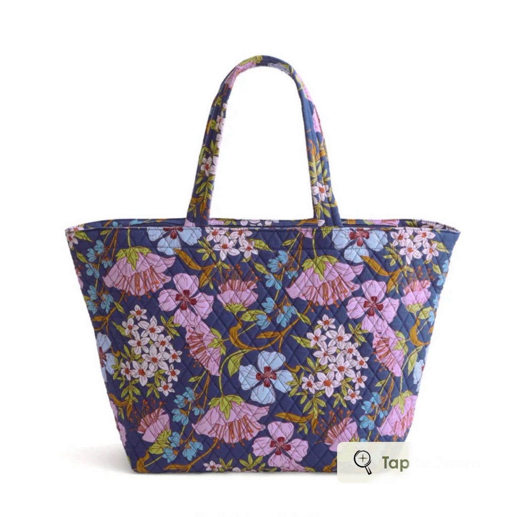 Vera Bradley Travel Tote In Coffee Garden Nwt